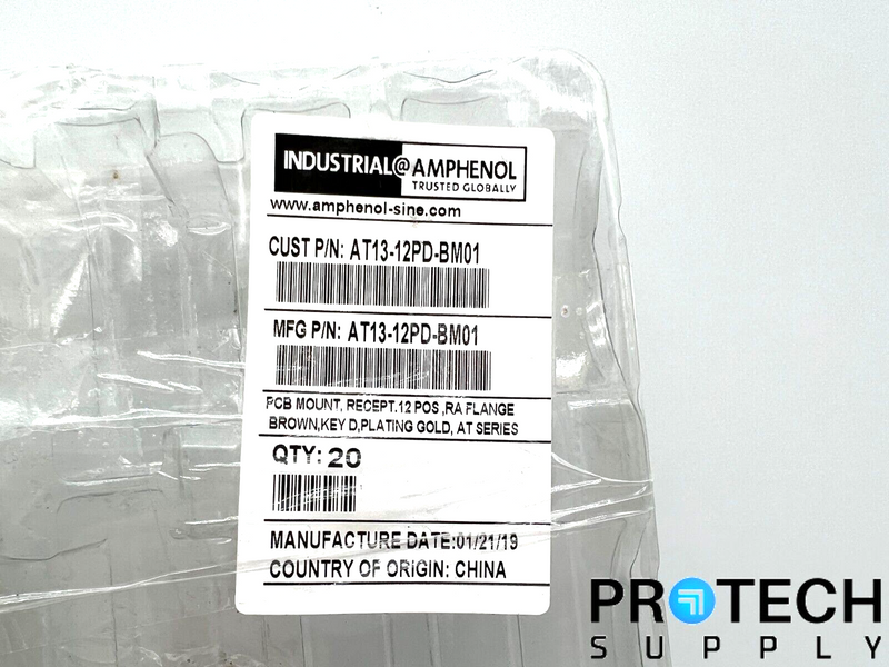 Load image into Gallery viewer, 7/Pk Amphenol Connector Header Through Hole AT13-12PD-BM01 with WARRANTY