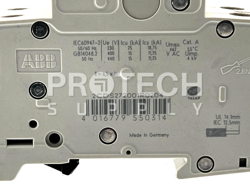 Load image into Gallery viewer, (Lot of 2) ABB 2CDS272001R0204 Circuit Breaker S202M-C20 with WARRANTY