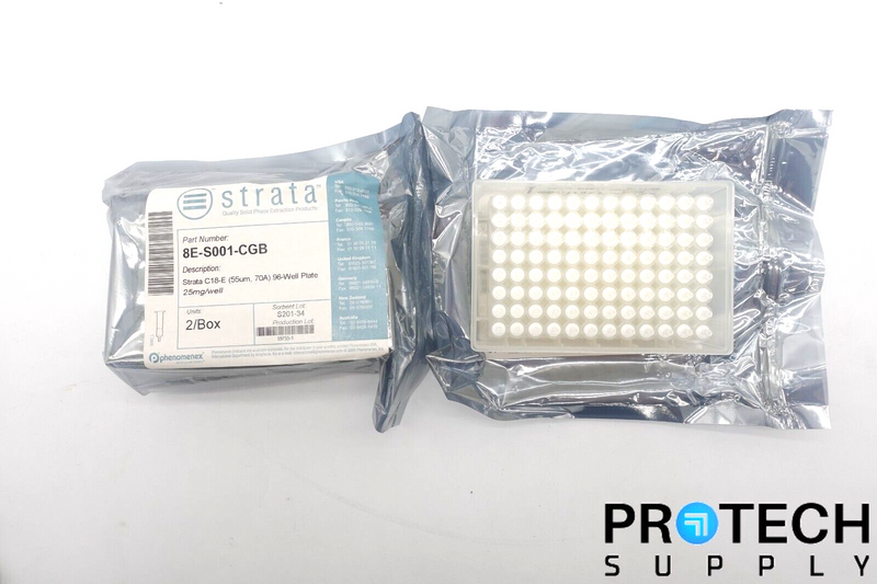 Load image into Gallery viewer, 2/Pk Strata 8E-S001-CGB C18-E 55µm 96-Well Plate 25mg/well NEW with WARRANTY