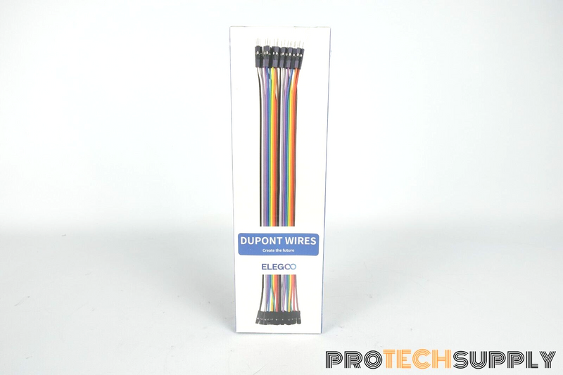 Load image into Gallery viewer, Elegoo 120pc Breadboard Multicolored Dupont Wire Ribbon Cables NEW with WARRANTY