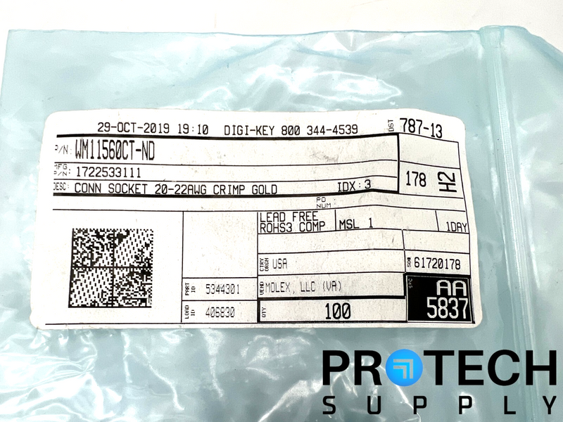 Load image into Gallery viewer, (Aprox 50/Pk) Moxel 1722533111 Socket Contact Gold