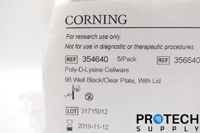 Load image into Gallery viewer, 5/Pk Corning 354640 Poly-D-Lysine Cellware 96 Well Black NEW with WARRANTY