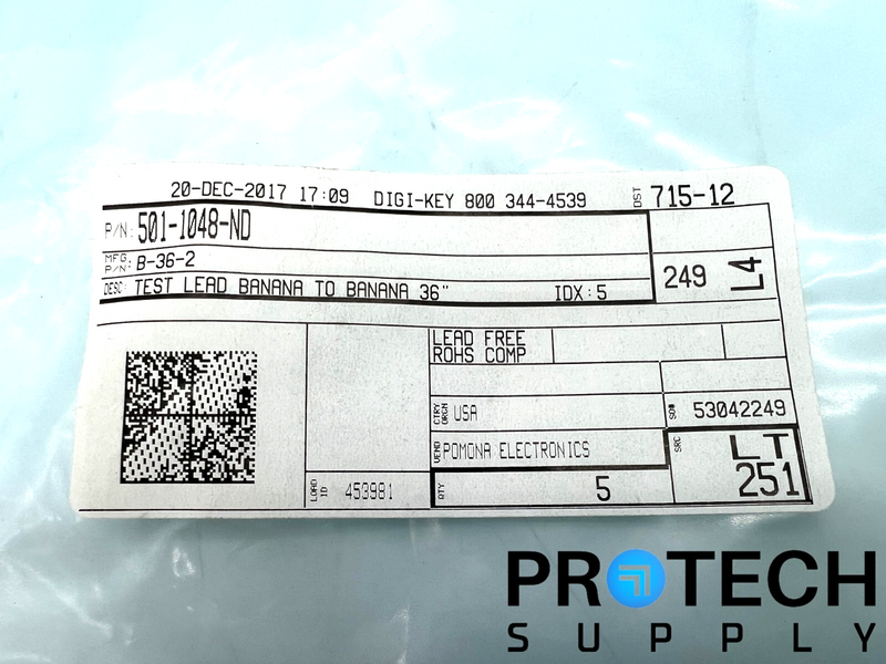Load image into Gallery viewer, Pomona B-36-2 Patch Cord 30VAC/60DC NEW with WARRANTY