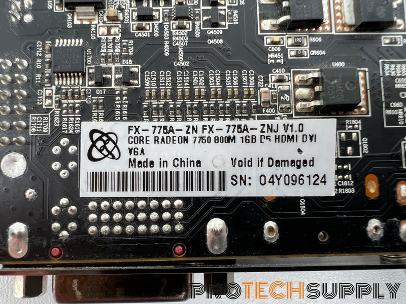 Load image into Gallery viewer, XFX FX-775A-ZN Core Radeon HD 7750 800M 1Gb Video Card for PARTS / REPAIR