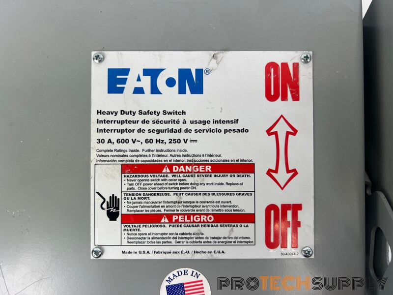 Load image into Gallery viewer, Eaton DH361FGK 3 Pole Heavy Duty Safety Switch with Edison ECSR15 with WARRANTY