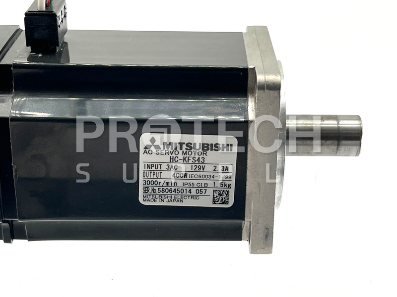 Load image into Gallery viewer, Mitsubishi HC-KFS43 AC Servo Motor 129V 2.3A GUARANTEED