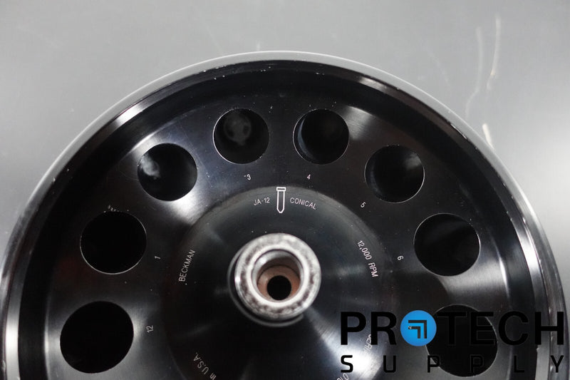 Load image into Gallery viewer, Beckman Coulter JA-12 Fixed-Angle Aluminum Rotor 12x50mL 12,000 RPM w/ WARRANTY