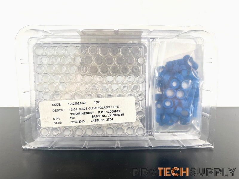 Load image into Gallery viewer, Shimadzu 220-97331-30 1.5mL Vials with Colusres 100Pk NEW w/ WARRANTY