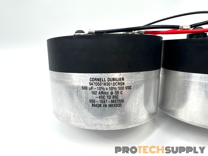 Load image into Gallery viewer, 2 Connected Cornell Dubilier 947D601K901DCRSN Film Capacitor 600 uF w/ WARRANTY
