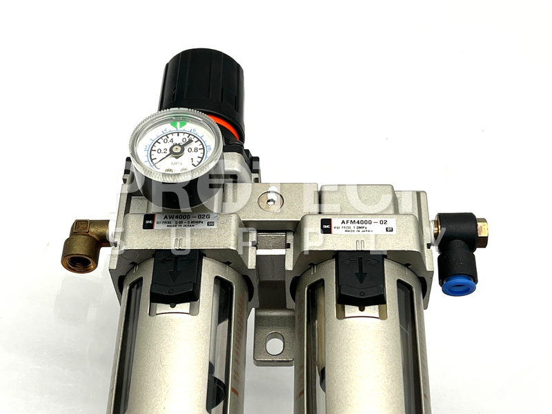 Load image into Gallery viewer, SMC AW4000-02G Filter Regulator + AFM4000-02 Mist Separator Assy