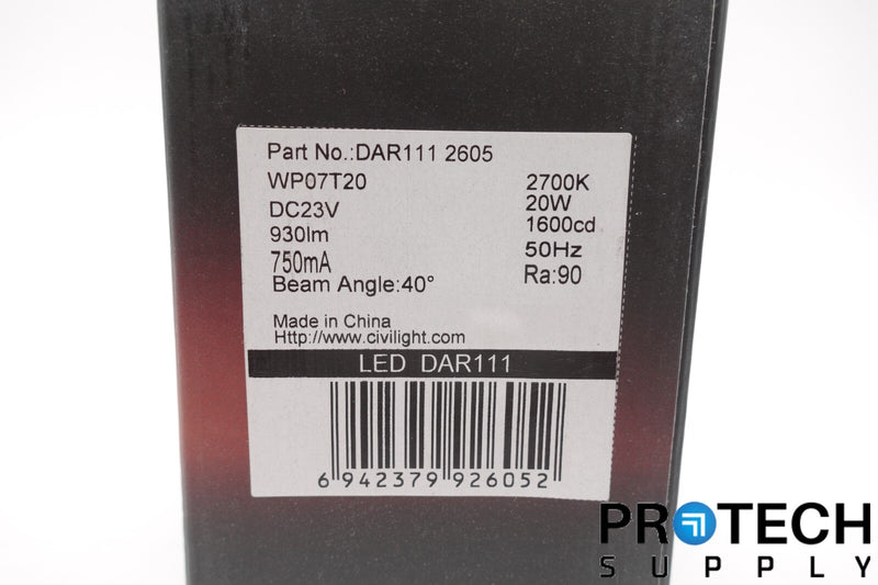 Load image into Gallery viewer, Civilight DAR111 2605 20W Dimmable LED with WARRANTY