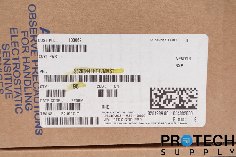 Load image into Gallery viewer, 96/Pk NXP S32K344EHT1VMMST ARM Cortex-M7 S32K3 Microcontroller IC 32Bit SEALED