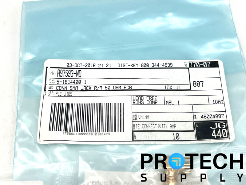 Load image into Gallery viewer, (10/Pk) TE Connectivity 5-1814400-1 Coax Connector NEW with WARRANTY
