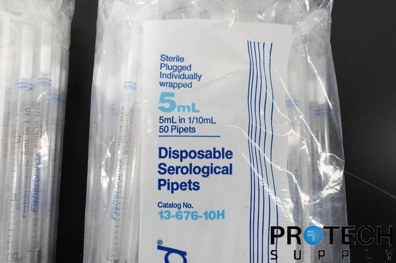 Load image into Gallery viewer, (100/Pc) Fisher 13-676-10H 5mL in 1/10mL Sterile Disposable Pipet NEW