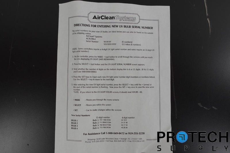Load image into Gallery viewer, 4/Pk AirClean System ACAUVBL4 UV Bulbs with WARRANTY