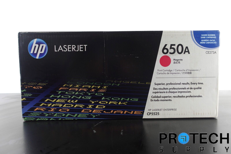 Load image into Gallery viewer, Genuine HP CE273A Magenta LaserJet Toner Cartridge 650A SEALED NEW with WARRANTY