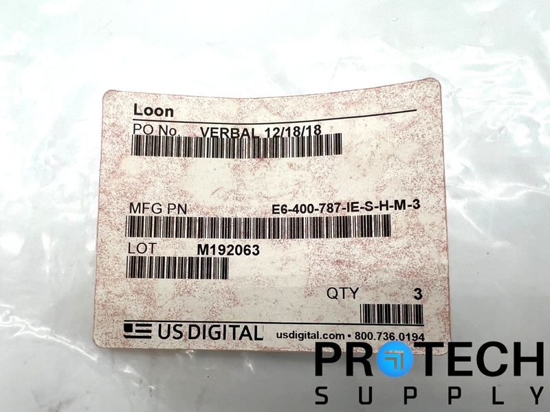 Load image into Gallery viewer, US Digital E6-400-787-IE-S-H-M-3 Optical Kit Encoder NEW SEALED