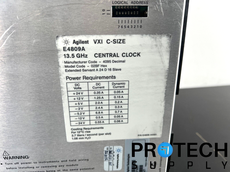 Load image into Gallery viewer, Agilent E4809A-CFG001 Central Clock VXI C-Size 13.5 GHz with WARRANTY