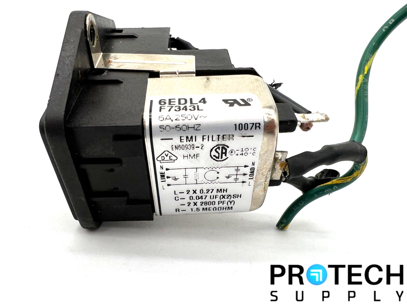 Load image into Gallery viewer, Corcom 6EDL4 Power Entry Connector Receptacle with WARRANTY