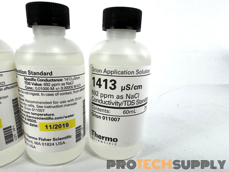 Load image into Gallery viewer, NEW 5x60 mL Bottle Thermo Scientific 011007 1413µS/cm Conductivity/TDS Standard