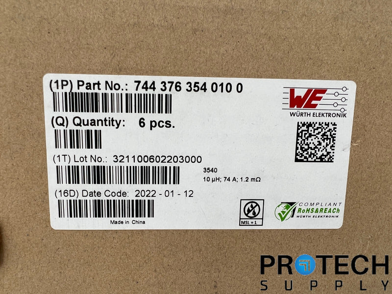 Load image into Gallery viewer, 3/Pk Wurth Elektronik Power Inductors 10uH 7443763540100 with WARRANTY