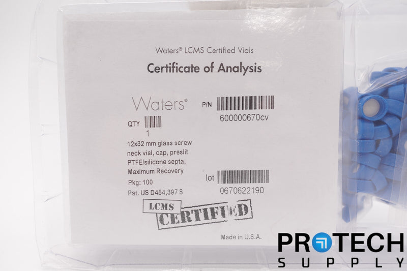 Load image into Gallery viewer, WATERS 600000670cv Clear Glass 12x32mm Screw Neck Vial NEW with WARRANTY