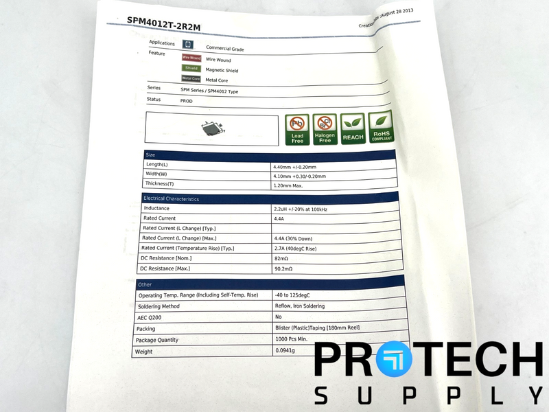Load image into Gallery viewer, (10/Pk) TDK Corporation SPM4012T-2R2M Wirewound Inductor NEW with WARRANTY