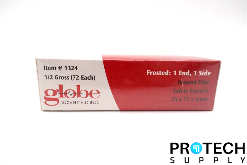 Load image into Gallery viewer, (72/Pk) Globe 1324 Microscope Slide 25 x 75 mm Frosted End NEW with WARRANTY