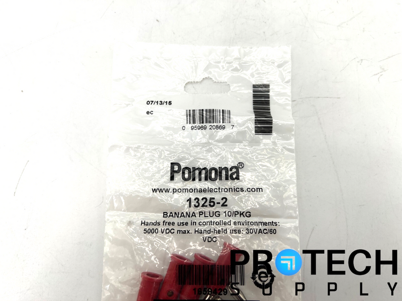 Load image into Gallery viewer, (10/Pk) Pomona 1325-2 Banana Plug 30VAC/60VDC NEW
