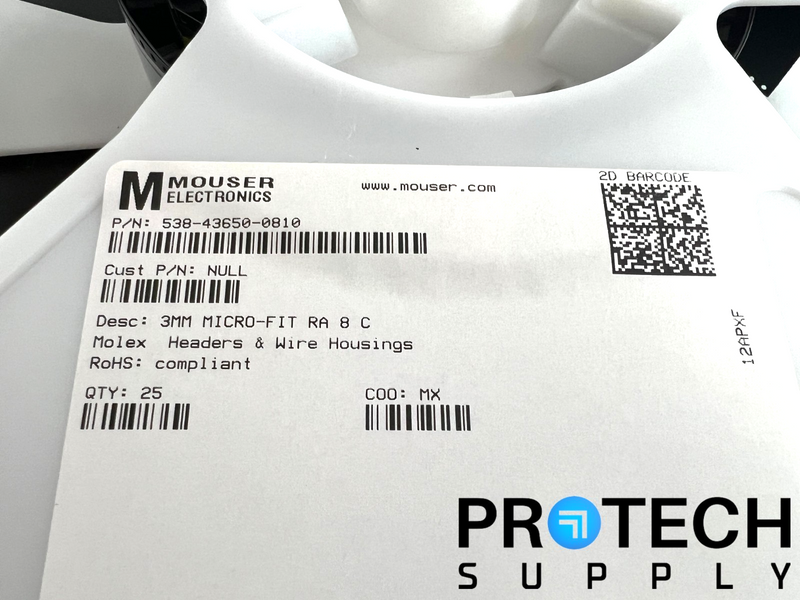 Load image into Gallery viewer, (25/Pk) Molex 538-43650-0810 Header & Wire Housing NEW with WARRANTY