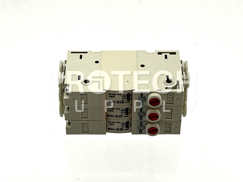 Load image into Gallery viewer, (Lot of 3) SMC VQ1000-FPG-C6C6 Pneumatic Block with WARRANTY
