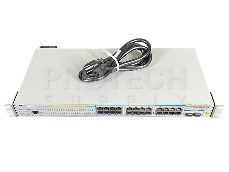 Load image into Gallery viewer, Allied Telesis CentreCOM GS924M Ethernet Switch + Power Cable with WARRANTY
