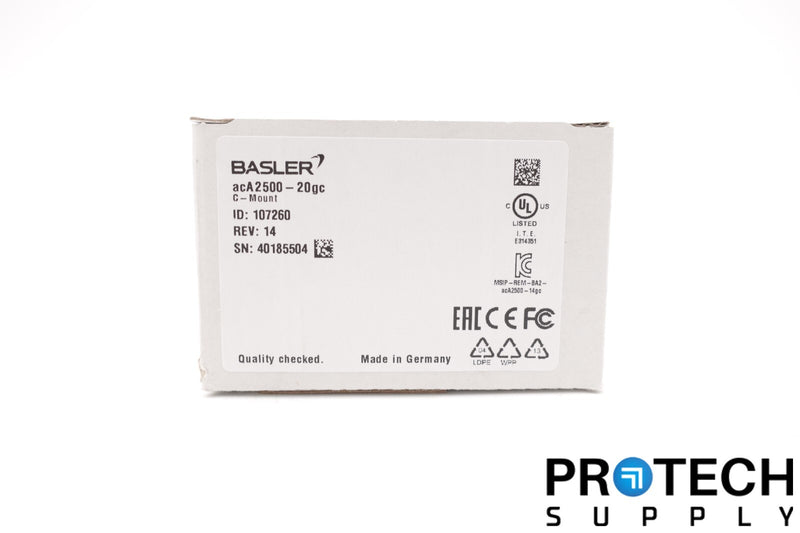 Load image into Gallery viewer, Basler acA2500-20gc Color GigE Camera NEW with WARRANTY SEALED