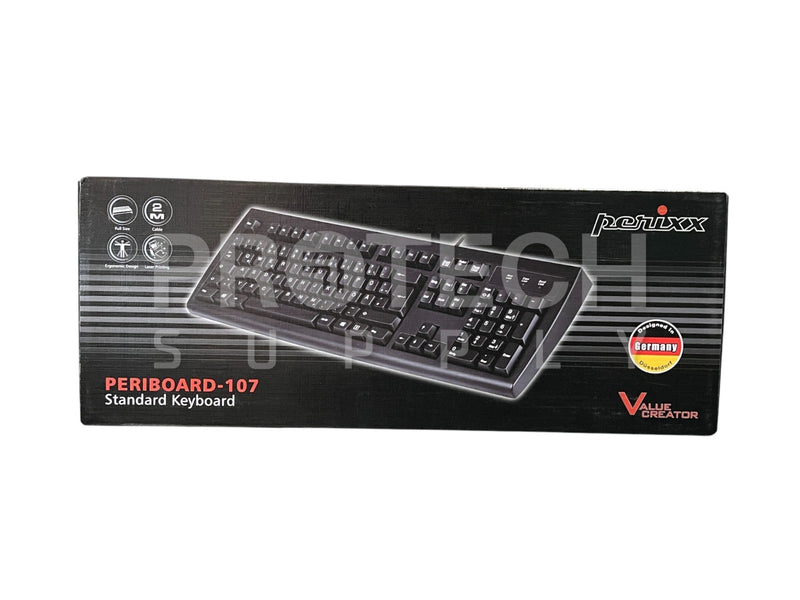 Load image into Gallery viewer, (Lot of 3) Perixx PERIBOARD-107 Standard Keyboard NEW with WARRANTY