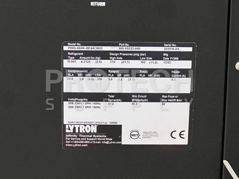 Load image into Gallery viewer, Affinity PWG-060K-BE44CBD2 Chiller R-507 GUARANTEED