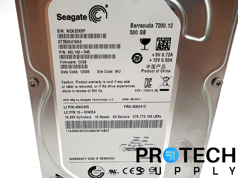 Load image into Gallery viewer, Seagate Barracuda 7200.12 500GB Hard Drive with WARRANTY