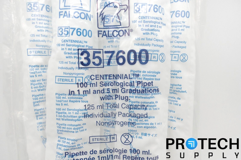 Load image into Gallery viewer, (5/Pk) Falcon 357600 100 mL Serological Pipet 1.0 Increments NEW