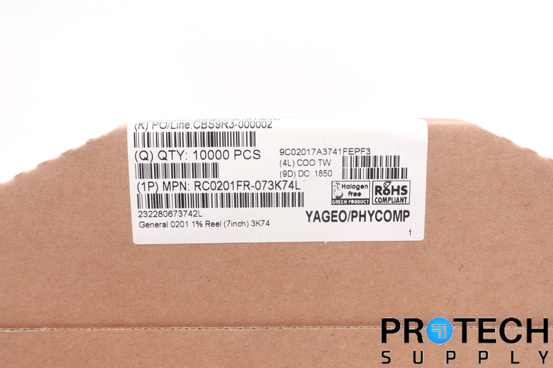 Load image into Gallery viewer, 10,000/Reel YAGEO RC0201FR-073K74L 3.74k Ohms ±1% Thick Film Resistor 0201 NEW
