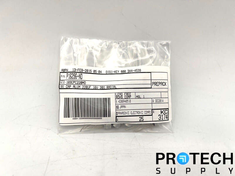 Load image into Gallery viewer, 25/Pk Panasonic Aluminum - Polymer Capacitors 16V P16296-ND NEW w/ Warranty