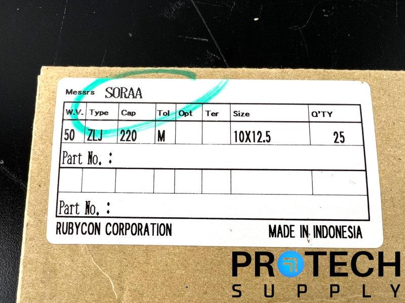 Load image into Gallery viewer, (24/Pk) Rubycon T1923 Elecrolytic Capacitor with WARRANTY