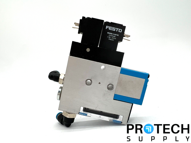 Load image into Gallery viewer, Assy Festo VADMI-140 Vacuum Generator + MSOEB-3-24V Solenoid Valve w/ WARRANTY