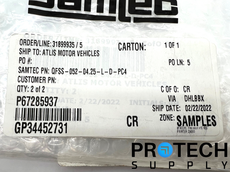 Load image into Gallery viewer, Samtec QFSS-052-04.25-L-D-PC4 Position Connector Receptacle NEW with WARRANTY