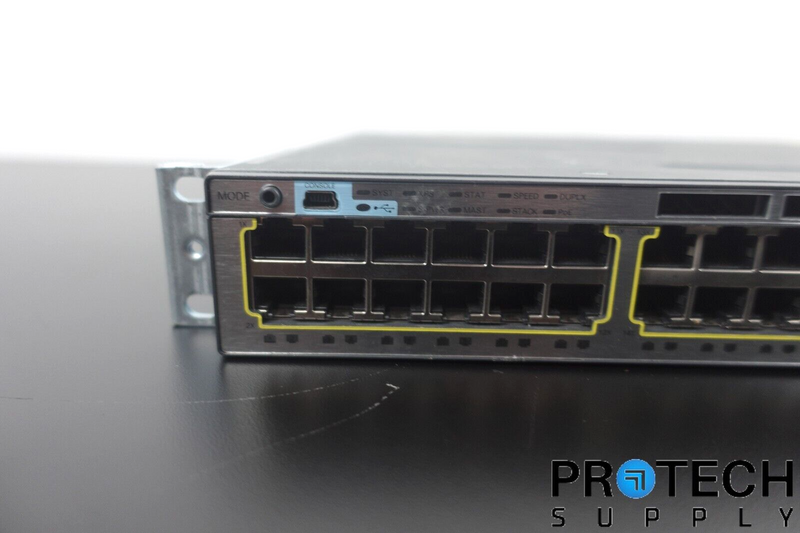 Load image into Gallery viewer, Cisco WS-C3750X-48PF-S 48-Port Gigabit IP Base Switch with WARRANTY