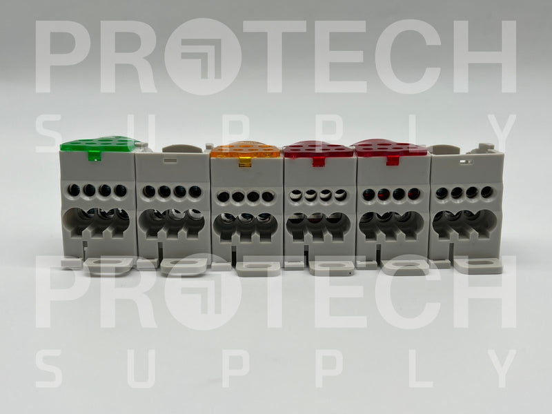 Load image into Gallery viewer, (Lot of 6) MK Electric UKK80 Unipolar Distribution Terminal Block with WARRANTY
