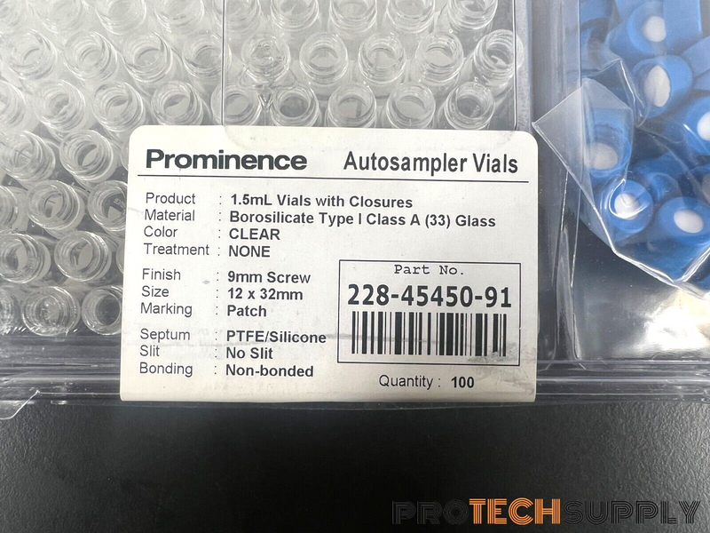 Load image into Gallery viewer, Shimadzu 220-97331-30 1.5mL Vials with Colusres 100Pk NEW w/ WARRANTY