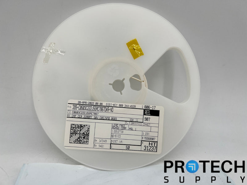 Load image into Gallery viewer, (Approx 40) Kemet Ceramic Capacitor C0603C222J5GAC7867 with WARRANTY