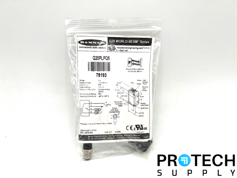 Load image into Gallery viewer, Banner Q20PLPQ5 Q20 World-Beam with WARRANTY