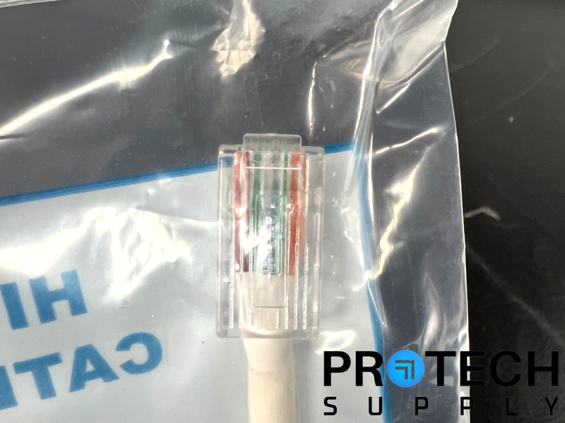 Load image into Gallery viewer, (Lot of 10) CP Technologies C6-WH-01-0 Category 6 Patch Cord 1ft w/ WARRANTY