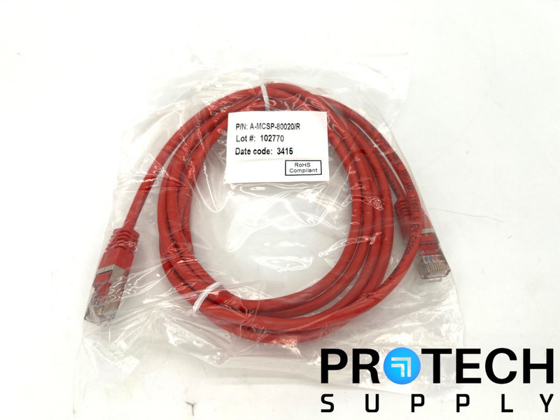 Load image into Gallery viewer, (6/Pk) Assmann A-MCSP-80020/R Modular Cable Plug to Plug 6.56ft with WARRANTY