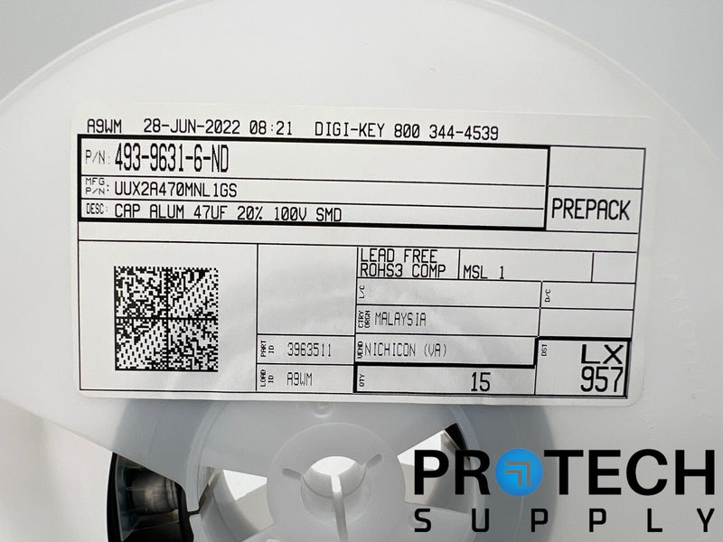 Load image into Gallery viewer, (15/Pk) Nichicon UUX2A470MNL1GS Aluminum Electrolytic Capacitor NEW w/ WARRANTY